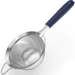 Stainless Steel Strainer with Silicone Handle
